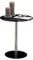 Relaxdays Runder Beistelltisch aus Glas und Edelstahl, dekorativer Loungetisch, HxBxT: 53 x 43 x 43 cm, Schwarz