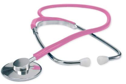 FONENDOSCOPIO IN ALLUMINIO TUBO ROSA cod.art. DM130S