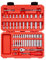 TEKTON 1/4 Inch Drive 6-Point Socket and Ratchet Set, 55-Piece (5/32-9/16 in., 4-14 mm) | SKT05301