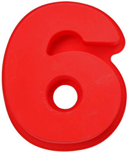 Ulalaza Stampo per torta in silicone a forma di numero da 0 a 8 per compleanno, matrimonio, anniversario di matrimonio