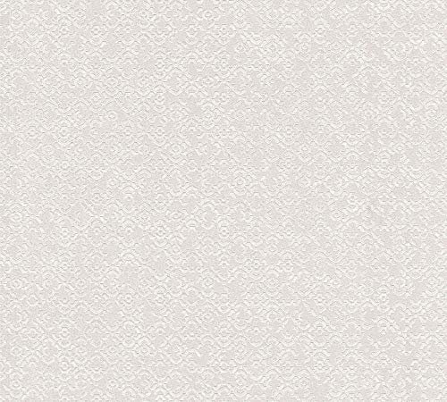 Livingwalls Vliestapete Metropolitan Stories orientalische Tapete Said Marrakesch 10,05 m x 0,53 m creme metallic weiß 378662 37866-2