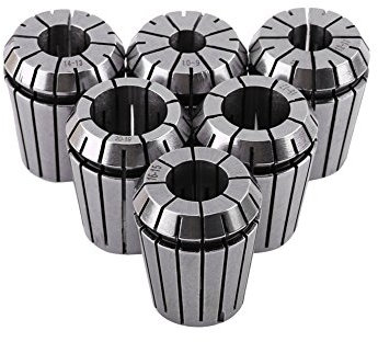 Tyenaza Set di pinze ER32, 6 pezzi Mandrino a pinze ER32, set di pinze a Molla Mandrino CNC Pinza per Incisione pinza ER-32 da 10-20 mm per Macchina per Incidere CNC e Utensile per Tornio di Fresatura