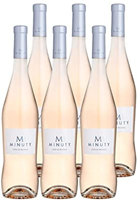 Côtes de Provence M de Minuty Rosé 2020 - Château Minuty - Vin AOC Rosé de Provence - Lot de 6x75cl - Cépages Grenache, Syrah
