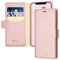 Fingic iPhone 11 Case - PU Leather Wallet Card Holder Kickstand Magnetic Slim TPU Silicone Bumper Shockproof Full Body Protective Flip Case, Pink