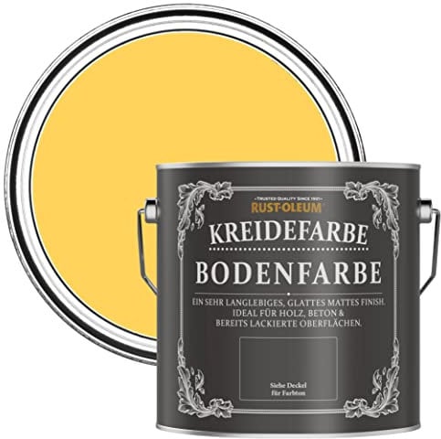 Rust-Oleum Yellow Scratch-Resistant Floor Paint in Matt Finish - Lemon Jelly 2.5L