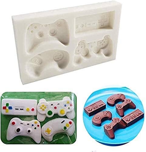 JJJ Easy to clean Game Controller Mold, Game Controller Cake Fudge Mold-Game Controller Silicone Chocolate Candy Mold Diverse