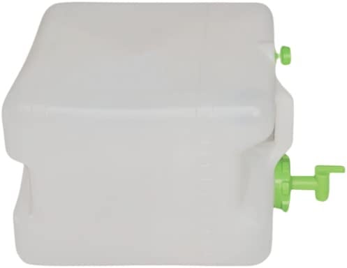 AC - Bidón de Plástico con Grifo para Alimentario 26 litro, Tanque de Agua, Garrafa Plástico, Botella, Envase de Agua, Dispensador, Recipiente, Cubo 29x28x39 cm, Ref. 41165