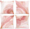 Bonhause 4er Set Kissenbezüge Marmor Rosa 45 x 45 cm Doppelseitig Abstrakte Moderne Samt Soft Dekorative Kissenhülle Zierkissenbezüge für Sofa Schlafzimmer Wohnzimmer Zuhause Dekoration