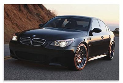 Supercar Poster BMW M5 E60 Poster Dekorative Malerei Leinwand Wandposter und Kunstbild Druck Moderne Familie Schlafzimmer Dekor Poster 40 x 60 cm