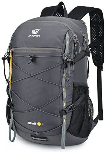 SKYSPER ISHELL 30 Faltbarer Rucksack 30L Ultra-leicht Tagesrucksack Verstaubar Daypack Wasserfest Wanderrucksack Reiserucksack für Camping Outdoor Wandern Reisen