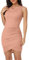 DEARCASE Donna Vestiti a Canotta Casuale Mini Vestito da Cocktail Party Abito Avvolgente Banchetto Sera Festa Tunica Abito T-Shirt, Rosa L