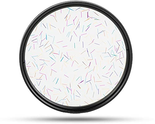 Deosdum Prismen Linse Filter Spezial Effekt Objektiv Filter Buntes Sternenlicht Gebürstet Anamorphe Objektiv Kamera Zubehör(#82mm)