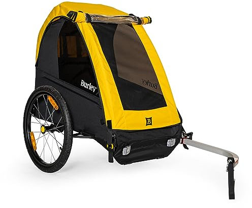 Burley Unisex – Erwachsene Bee Fahrradanhänger, Gelb/Schwarz, Einheitsgröße