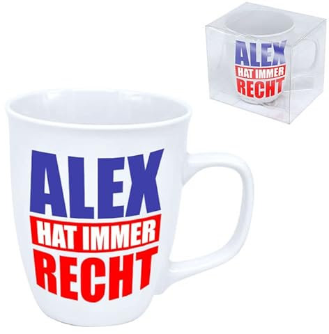 Tasse Alex hat immer Recht 0,4 Liter 400ml