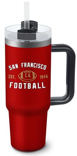 LANJAO Tumblers 1,2 l gerade dünne Autobecher Sport Reise Kaffeetasse Edelstahl isoliert klassische Kollektion Geschenke für Männer Frauen Fans
