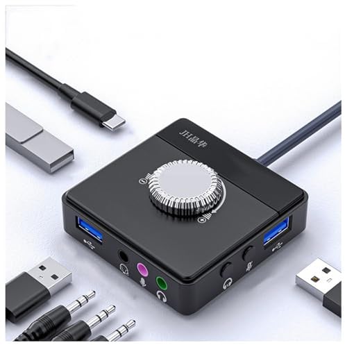 LTLWSH USB C Hub, usb multi port expander with sound card computer docking station 10 in 1 docking station usb hub hub splitter