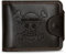 Miotlsy Portafoglio Anime, Gadget Anime Portafoglio Portamonete in Pelle per Uomo, Rufy Portafoglio da Uomo Sottile in Ecopelle Portafoglio porta Carte, Cappello di Paglia Luffy (Marrone)