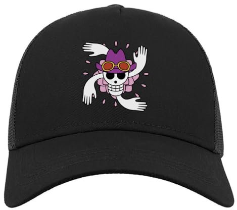 Atspauda Anime 232 Halb-Mesh Baumwolle Trucker Cap Baseballmütze Schwarz, Schwarz , Einheitsgröße