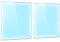 DarHaus Copri piano cottura induzione 2 x 40x52 cm copertura per piano cottura in vetroceramica 1 pezzi universale per piastre di cottura paraspruzzi tagliere in vetro temprato trasparente