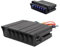 Scatola Interruttori a Bilanciere a 6 Gruppi, DC 12V a 24V 40Amp SPST ON/OFF Scatola Pannello Interruttori a Levetta, Pannello in Alluminio Impermeabile per Luci Automobilistiche