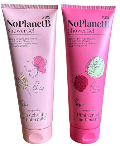 No Planet B Showergel Cremedusche Himbeere-Limettenkernöl & Ingwer-Zitrone| 2er Set, 2x250ml| vegan