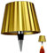 Lampada per bottiglia senza fili, Bottiglia di luce ombra LED bottiglia di vino liquore luce 3 colori dimmerabile lampada da tavolo cordless per bar, ristorante, casa, ufficio, Natale (Oro)