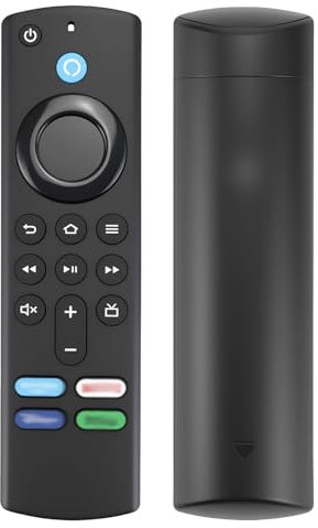 Mando a Voz 3ª Generación L5B83G para Fire TV - Control Remoto por Voz Alexa, Compatible con Fire TV Stick (1ª/2ª Gen), Fire TV Cube, Smart TV (Bluetooth, WiFi) - Diseño Ergonómico