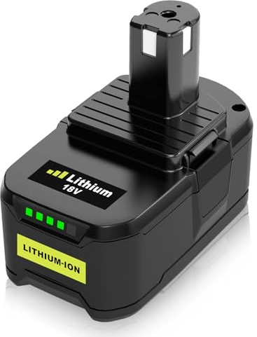 5500 mAh Replacement for Ryobi Battery 18 V P108 RB18L50 RB18L40 RB18L25 RB18L15 RB18L13 P107 P104 P102 P103 Tools Battery with LED Display