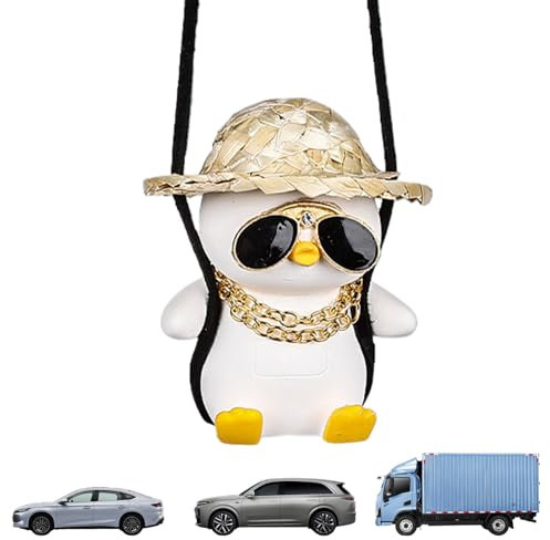 Hogvinnatil Wackelnde Tierfigur Für Auto Dashboard Aus Kunststoff - Cartoon Wackel Tier Dekorationen für Auto Innenraum | Niedliches Autoinnendekor Für Rückspiegel Geschenkidee Für Erwachsene Freunde