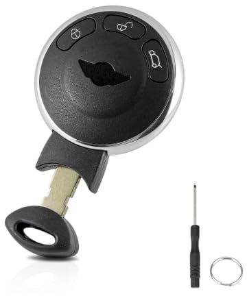 For BMW Mini One Cooper Key Car Fob Replacement | 3 Buttons For Mini R55 R56 R60 Countryman Clubman Key Case Shell with Uncut Blade