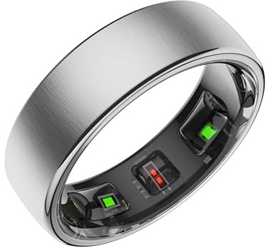 Nccnt Smart Ring, Kabellos Aufladbarer Gen4 Ring, Alltagsaktivitätsaufzeichnung, Schlafanalyse, Ergonomisches Design (Silber, 9)