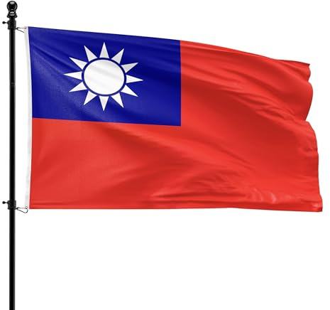 VlagDirect - Taiwanesische Flagge - Taiwan Flagge - 90 x 150 cm