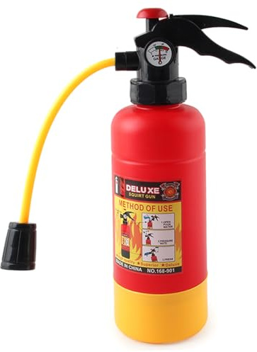 Monetais Feuer-Wasserpistole für Kinder, realistisches Feuerlöscher-Spielzeug für Wasserspiele im Freien, Strand-Pool-Hinterhof-Spaßpistole