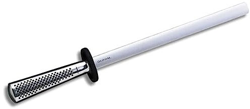 Global Knives G-38 Diamond Sharpening Steel CROMOVA 18 Stainless Steel, 26 cm