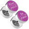 Piercingfaktor Runde Ohrringe Ohrstecker Fake Piercing Ohr Plug Flesh Tunnel Edelstahl Platte Stecker Spruch Hier rein, Da raus 10mm Lila