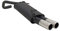 Novus Sportauspuff Endschalldämpfer Gruppe N A3332E76 mit Endrohr 2 x 76mm