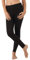 ALBERT KREUZ Damen Yoga Leggings Bio-Stretchbaumwolle Highwaist Umklappbund schwarz, 40/42 L