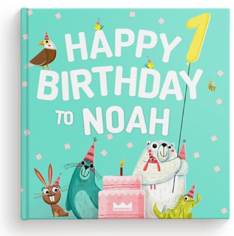 Wonderbly Personalized 1st Birthday Gift - Happy Birthday to You - Personalized Book for Kids (Hardcover)