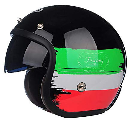 GAOZHE Casque Moto Scooter Demi Jet Visiere Ouvert Casque Jet Moto Vintage Homologué Homme Femme Helmets Casque Jet Compact - Casque de Moto Look Sport - Casque de Scooter Mixte