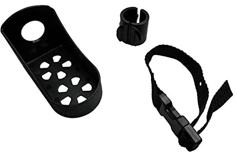 FabaCare Doppel-Gehstockhalter mit Gurtband für Rollatoren, Rollator Stockhalterung, Rohraufnahme 22 mm