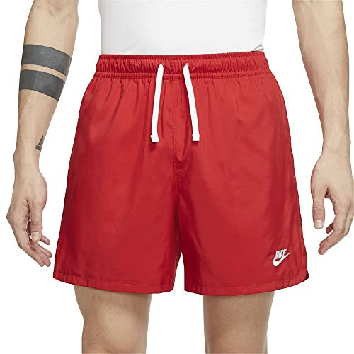 Nike Club Woven Lined Flow Shorts pour Homme University Red/White M