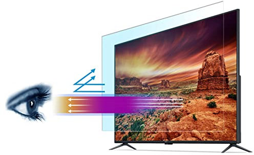 Protecteur d'écran TV anti-UV/anti-éblouissant, écran anti-lumière bleue, film givré, protection contre les radiations pour écran LCD 32-75 pouces, moniteur LED/A / 55 Inches 1211x682 mm