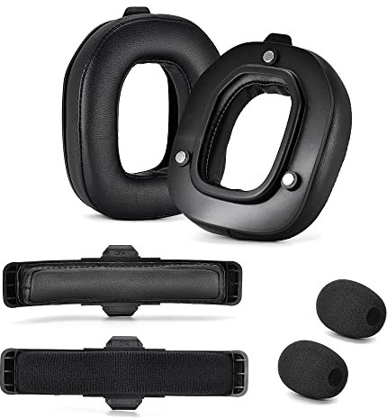 Yaowanguan A50 Gen 4 Mod Kit - Almohadillas de Repuesto para Astro Gaming A50 Auriculares inalámbricos Gen 4, Espuma de micrófono, Almohadillas para los oídos/Tazas,A50 Accessories(Proteína Negra)