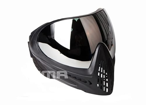 FMA Paintball Airsoft - Máscara de cara completa antivaho F1 con lente de una sola capa protectora