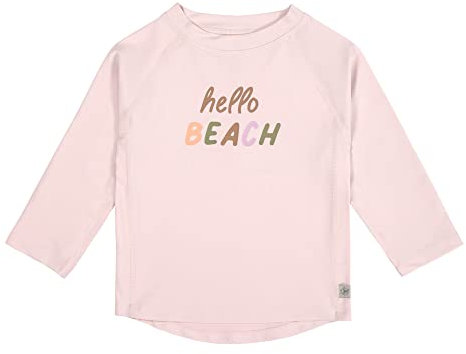 LÄSSIG Schwimmshirt Badeshirt Langarm Splash & Fun Hello Beach Light pink, 19-24 Monate Gr. 92
