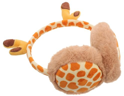 PACKOVE Cache-Oreilles Animal Bandeau Mignon Girafe Cache-Oreilles D'hiver Cache-Oreilles En Fausse Portable Cache-Oreilles Extérieur Femmes Cache-Oreilles Pour Ski Cosplay