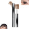 Judy Doll Mascara, Judydoll 3D Curling Wimperneisen-Mascara, borstenlose Mascara, waschbare extra schlanke Metall-Mascara, Curling & Voluminous Mascara (Precision Brown)