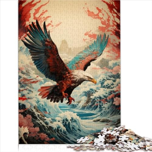 Schwierige schwere Puzzles, Kunsttiere, Erwachsene und Kinder, Holzpuzzle, Erwachsene und Kinder, Familienpuzzle, Geburtstagsgeschenke, 1000 Stück (50 x 75 cm)