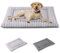 IEUUMLER Hundebett Waschbare Hundematte, Flauschige Weiche und Warme Hundedecke für Unterwegs, Katzenkissen für Große und Kleine Hunde oder Katzen FC014 (Grau, S(60 * 45cm))