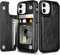 Knoowcase for iPhone 11 Case Shockproof Wallet Pouch with Card Holder Flip Folio Case Soft PU Leather Flexible TPU Bumper Magnetic Closure Kickstand Drop Protective Cover for iPhone 11, Black